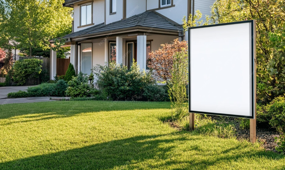 Zdjęcie przedstawiające reklamę na terenie działki - podatek od reklamy na posesji | Billboard-X