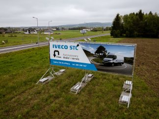 Reklama dealera IVECO 10x3m