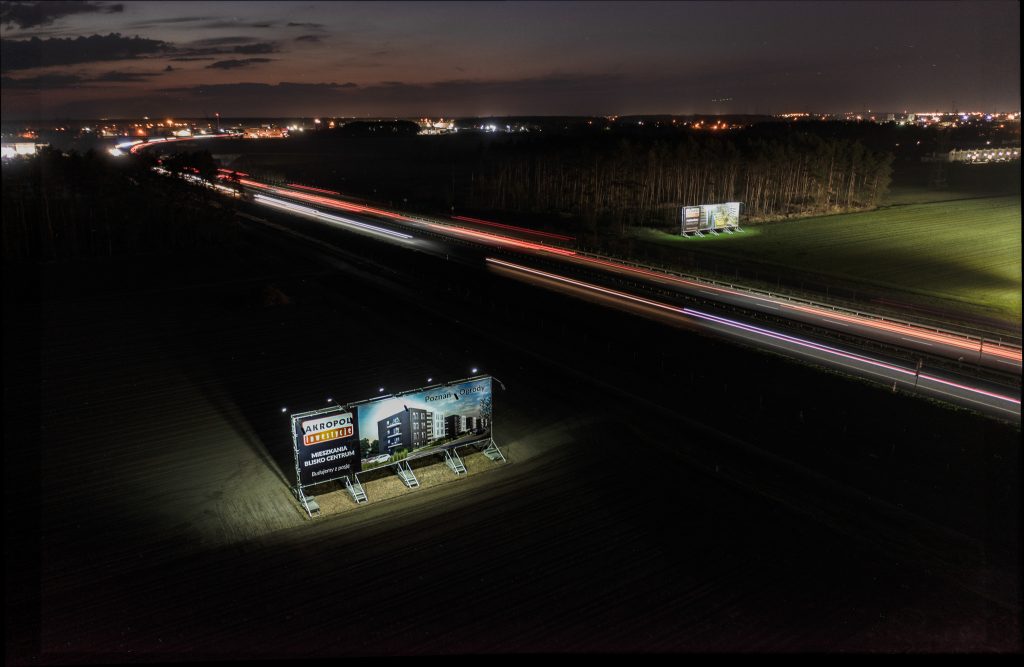 Realizacja billboardów reklamowych dla poznańskiego dewelopera Akropol