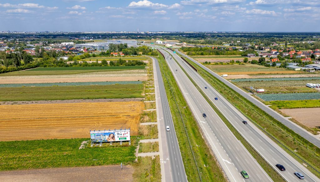 Billboard 20m x 6m, Droga ekspresowa S7, Lesznowola (kierunek Warszawa/Radom) 46 20x6m S7 Lesznowola1 kier WWA